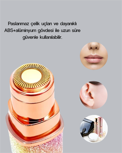 Şarjlı Mini Yüz ve Kaş Epilatörü – Ağrısız ve Hassas Temizlik