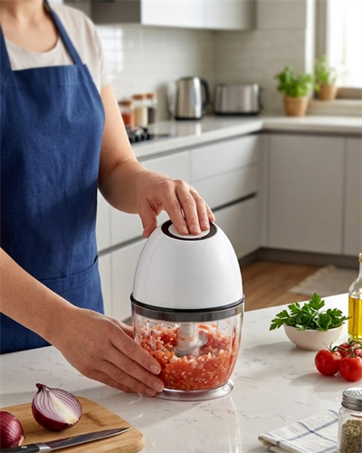 Şarjlı Mutfak Doğrayıcı 450 ML Sebze ve Sarımsak Doğrayıcı