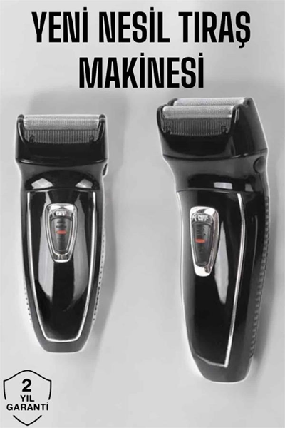 Şarjlı Paslanmaz Çelik Bıçaklı ve Kablosuz Saç Sakal Tıraş Makinesi
