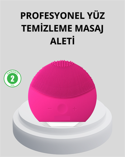 Şarjlı Su Geçirmez Yüz Temizleme ve Masaj Aleti – 3 Fonksiyonlu