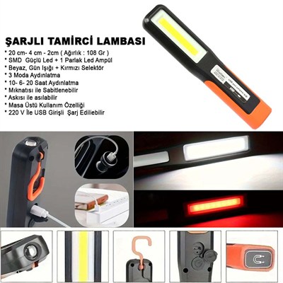 Şarjlı Tamirci Lambası Wt-297