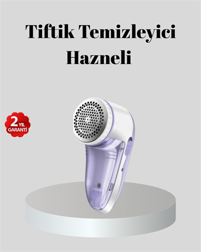 Şarjlı Tiftik Temizleyici – Çıkarılabilir Hazneli, Anti-Statik Fırçalı, USB Şarjlı