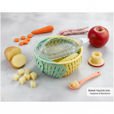 Sebze Haşlama ve Meyve Püresi Hazırlama Seti