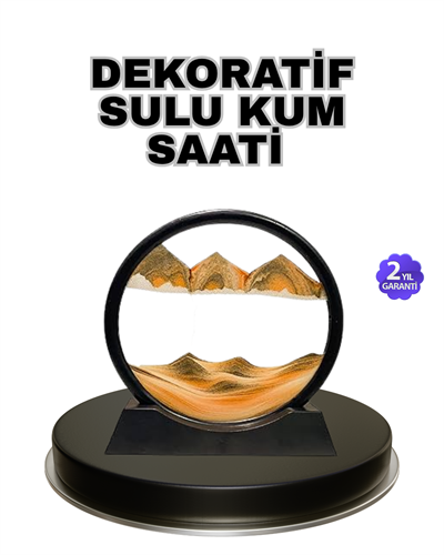Şeffaf Dekoratif Kum Saati – Dayanıklı Gövde, Minimalist Stil, Masa ve Vitrin Aksesuarı