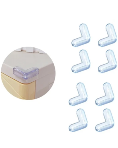 Şeffaf Köşe Koruyucu 8 Adet Set Çocuk Güvenlik Masa Köşe Aparatı