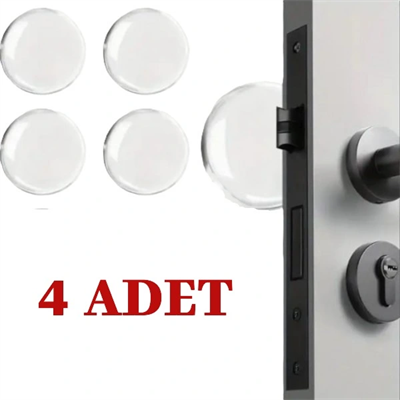 Şeffaf Silikon Mobilya ve Kapı Durdurucu Darbe Pedi 4lü Set