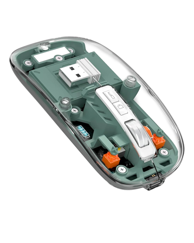 Şeffaf Tasarımlı Bluetooth Kablosuz Mouse Pilli Kullanım