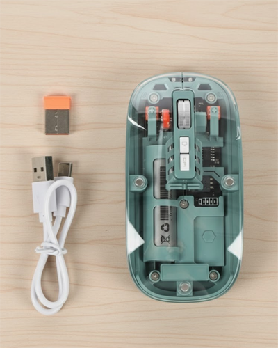 Şeffaf Tasarımlı Bluetooth Kablosuz Mouse Pilli Kullanım