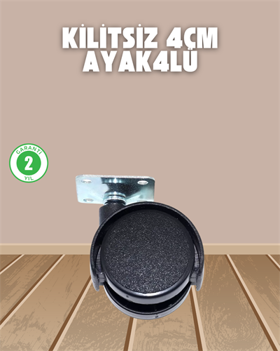 Sehpa ve Ekipmanlar İçin Kilitsiz 4 cm Ayak 4’lü