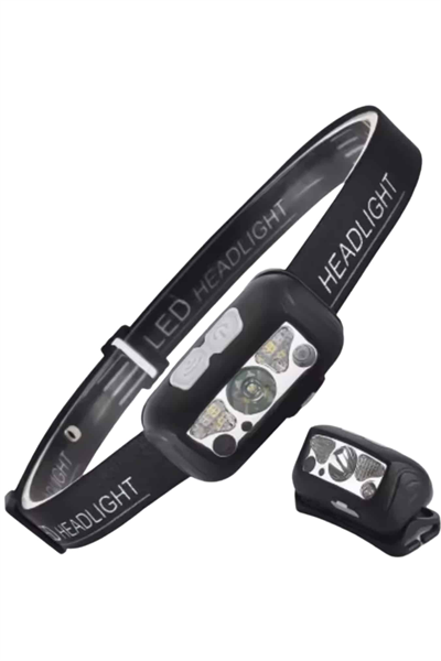 Sensörlü Şarjlı Type-c Şarj Işıklı Kafa Lambası Kamp Lambası