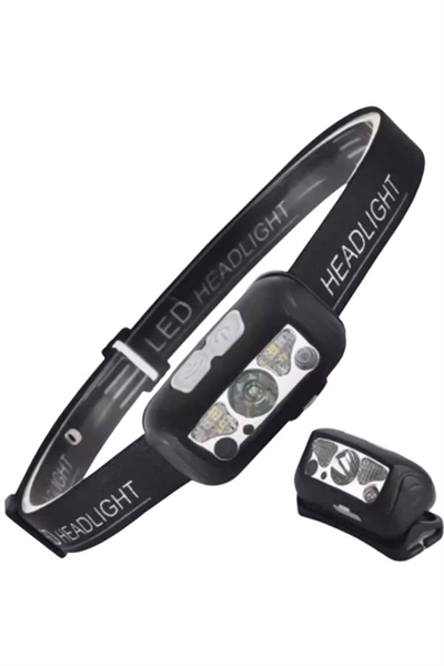 Sensörlü Şarjlı Type-c Şarj Işıklı Kafa Lambası Kamp Lambası