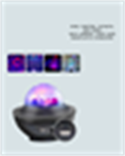 Sesle Aktive Olabilen Uzaktan Kumandalı Ayarlanabilir Galaxy Gece Lambası