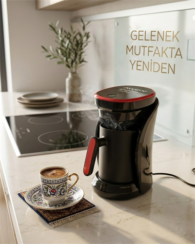 Sesli Uyarılı Türk Kahvesi Makinesi Otomatik Kapanma ve Damlama Emniyetli