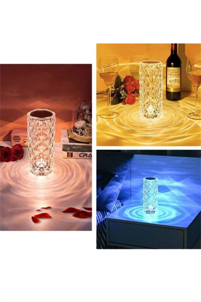 Sevgililer Günü İçin Hediye Kristal Lamba Sevgiliye Hediye USB Şarjlı Gece Lambası