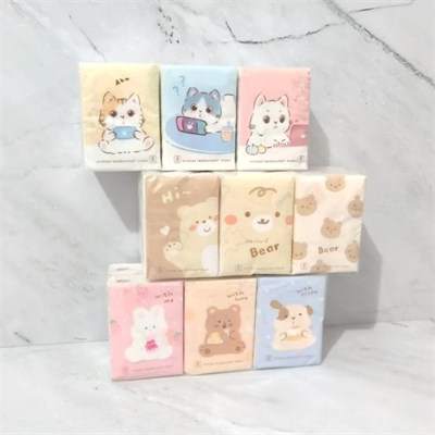 Sevimli Figürlü Çocuk Mendili 9lu Paket