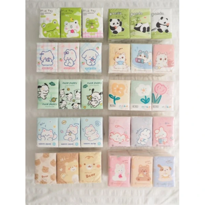 Sevimli Figürlü Çocuk Mendili 9lu Paket