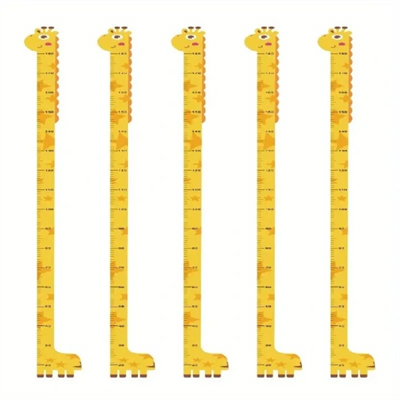 Sevimli Sarı Zürafa Boy Ölçüsü Sticker