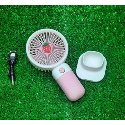 Sevimli Tasarımlı Telefon Tutuculu El Fanı