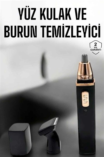 Seyahat Tipi Mini Taşınabilir Siyah Burun Kulak Yanak Kıl ve Tüy Temizleme Makinesi