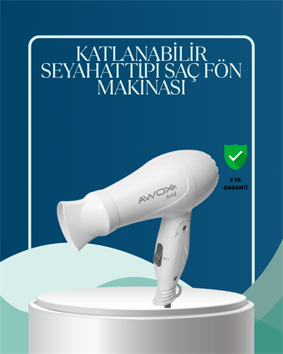 Seyahat Uyumlu Saç Kurutma Makinesi Hafif ve Kompakt
