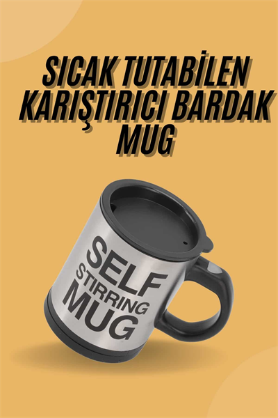 Sıcak Tutan Termos Bardak Kendi Kendini Karıştıran Mikser Kupa