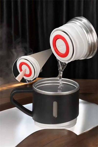 Şık ve Dayanıklı 3 Bardaklı Termos Seti Uzun Süre Isı Koruma Özellikli