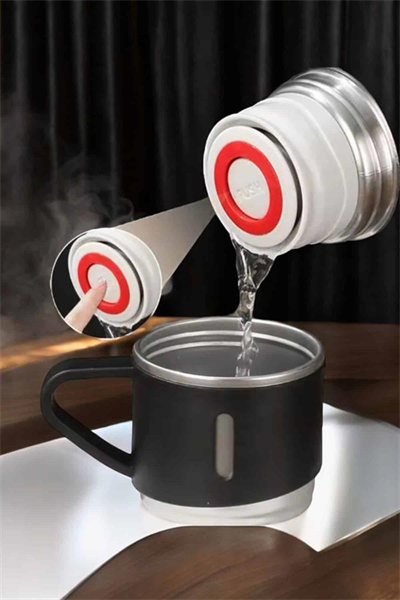 Şık ve Dayanıklı 3 Bardaklı Termos Seti Uzun Süre Isı Koruma Özellikli