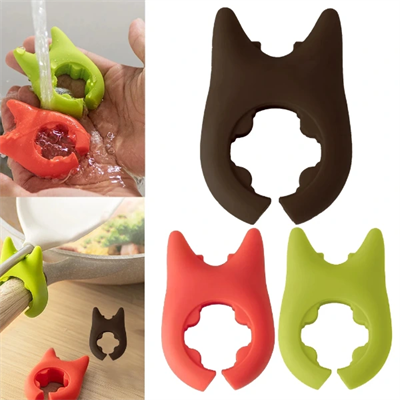 Silikon Tava Tencere Kaşık Tutucu