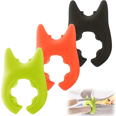 Silikon Tava Tencere Kaşık Tutucu