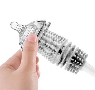 Silikon Uzun Saplı Kavanoz Yıkama Fırçası