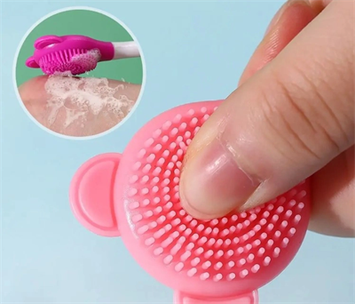 Silikon Yüz Temizleme Fırçası ve Maske Uygulama Spatulası