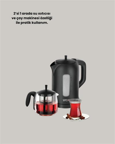 Sinbo STM 5840 Elektrikli Çay Makinesi 1800 Watt 1,7 Litre