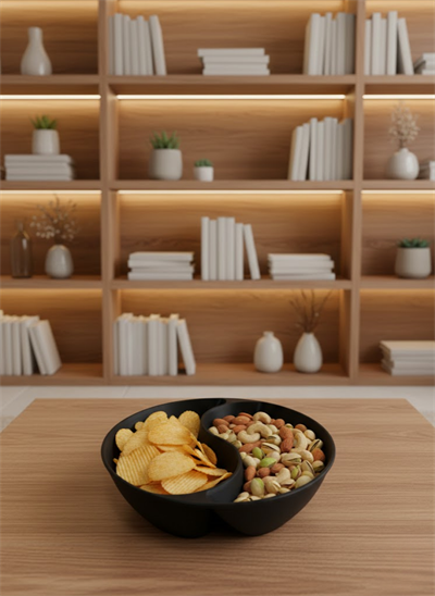 Siyah Çerezlik Kase Seti 4 Adet 3x12 cm