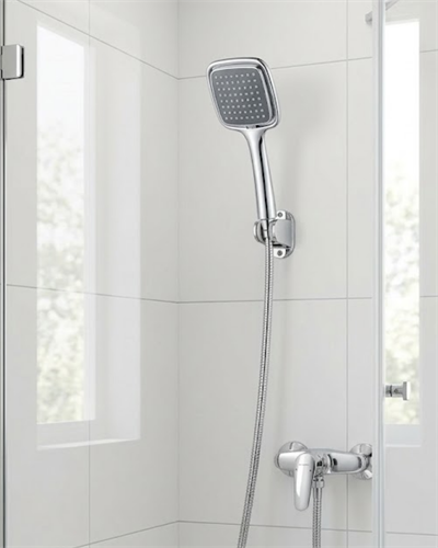 Siyah El Duşu Seti Spiral Duş Hortumu ve Duvar Askılı Çok Fonksiyonlu Duş Başlığı