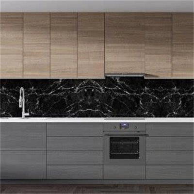 Siyah Mermer Desenli Yapışkanlı Kaplama Kağıdı 5 Metre