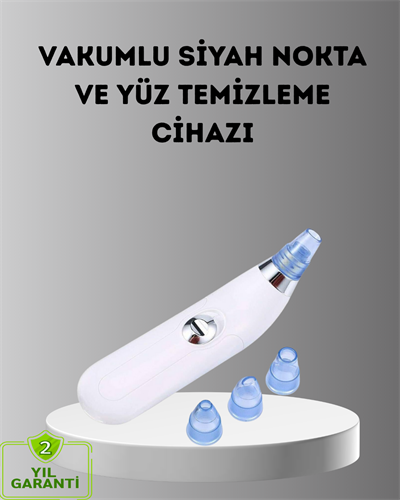 Siyah Nokta ve Gözenek Temizleyici Vakumlu Cihaz – Masajlı Derin Temizlik Teknolojisi