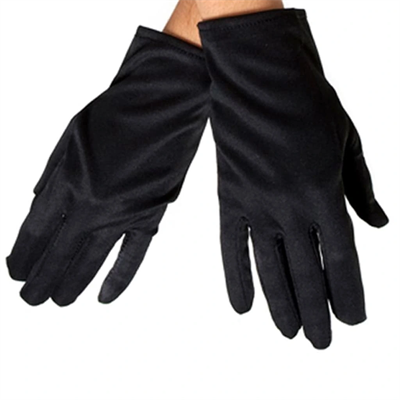 Siyah Renk Kısa Dans Gösteri Eldiveni
