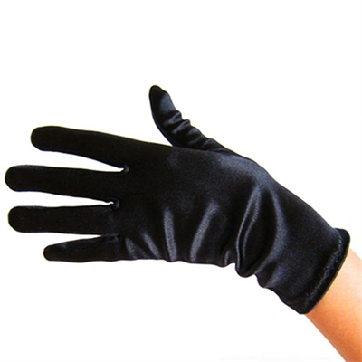 Siyah Renk Kısa Dans Gösteri Eldiveni