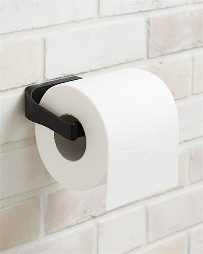 Siyah Tuvalet Kağıdı Tutucu Mat Kaplama Banyo Peçetelik
