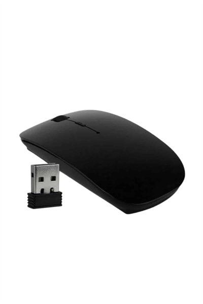 Siyah Wireless Kablosuz Sessiz Mouse Bluetooth Bağlantılı