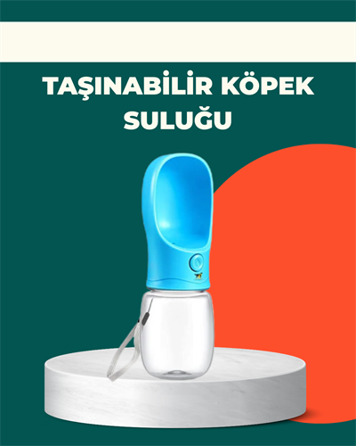 Sızdırma Önleyici Silikon Halkalı Pet Su Dispenseri Gezi Seyahat İçin
