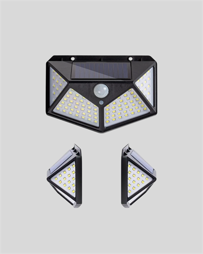 Solar Bahçe Lambası 100 LED Hareket Sensörlü Güneş Enerjili Aydınlatma