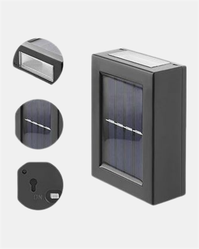 Solar Dış Mekan Aplik Su Geçirmez Dayanıklı LED Aydınlatmalı