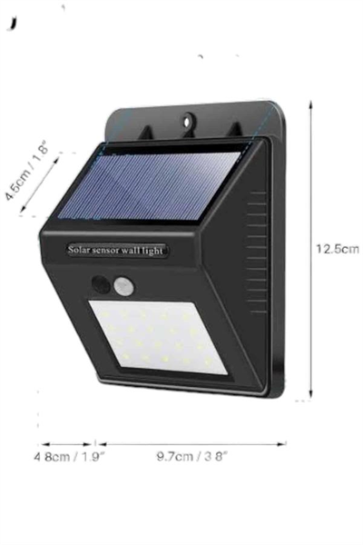 Solar Güneş Enerji Panelli Sensörlü Lamba Enerji Tasarruflu