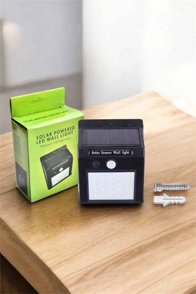 Solar Güneş Enerji Panelli Sensörlü Lamba Enerji Tasarruflu