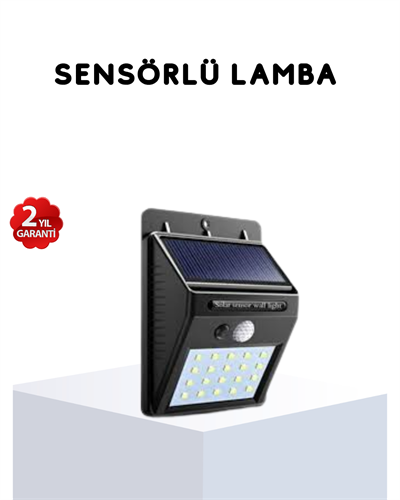 Solar Güneş Enerjili Hareket Sensörlü 4 Taraflı Bahçe Lambası – IP65 Su Geçirmez, 100 LED