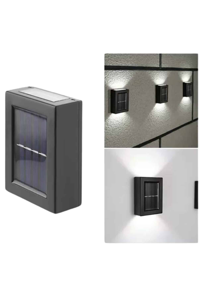 Solar Lamba Dekoratif Aplik Su Geçirmez Led Işıklı Duvar Lambası