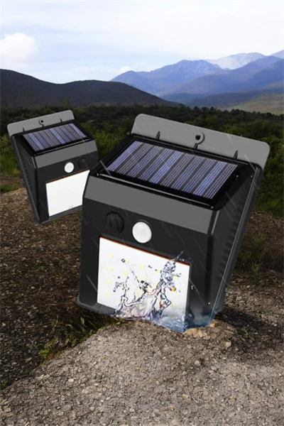 Solar Lamba Giriş, Bahçe Yol Avlu Hareket Sensörlü Led Parlak Gece Su Geçirmez