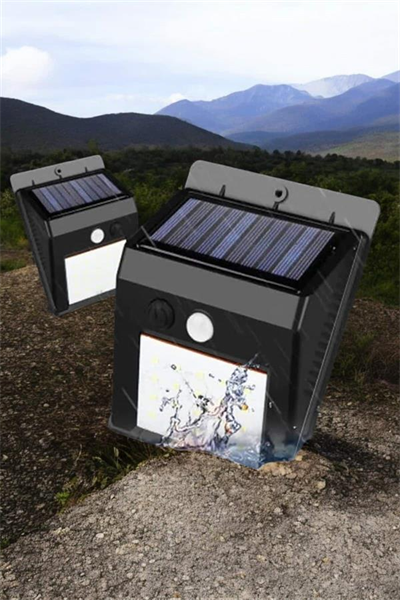 Solar Lamba Giriş, Bahçe Yol Avlu Hareket Sensörlü Led Parlak Gece Su Geçirmez