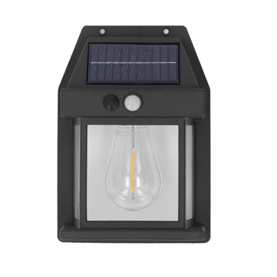 Solar Rustik Ampullü Duvar Lambası - Gün Işığı